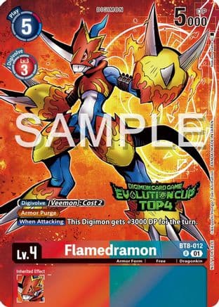 Flamedramon - BT8-012 (2024 Evolution Cup Top 4) — New Awakening