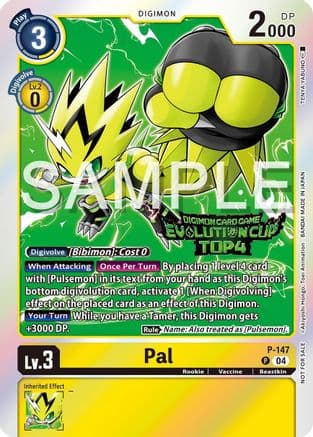 Pal - P-147 (2024 Evolution Cup Top 4) — Digimon Promotion Cards
