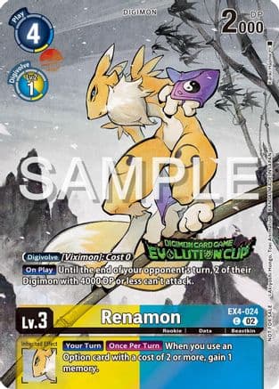 Renamon - EX4-024 (2024 Evolution Cup) — Alternative Being Booster