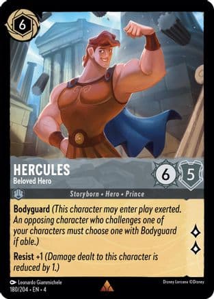 Hercules - Beloved Hero — Ursula's Return Disney Lorcana card by Leonardo Giammichele