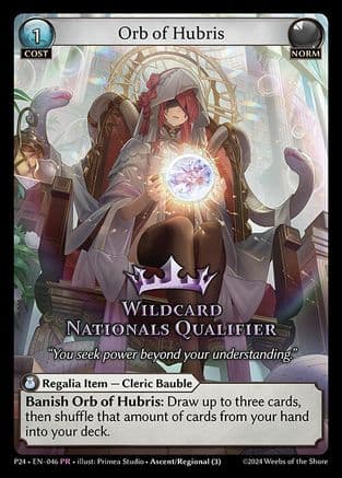 Orb of Hubris — Promotional Cards