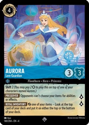 Aurora - Lore Guardian — Ursula's Return Disney Lorcana card by Koni