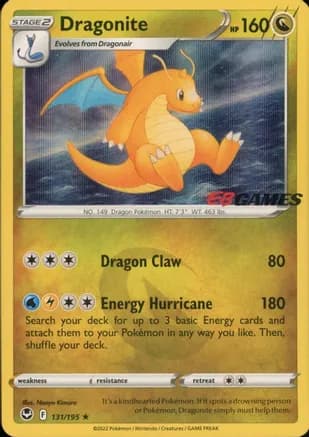 Dragonite - 131/195 (EB Games Exclusive) — Miscellaneous Cards & Products