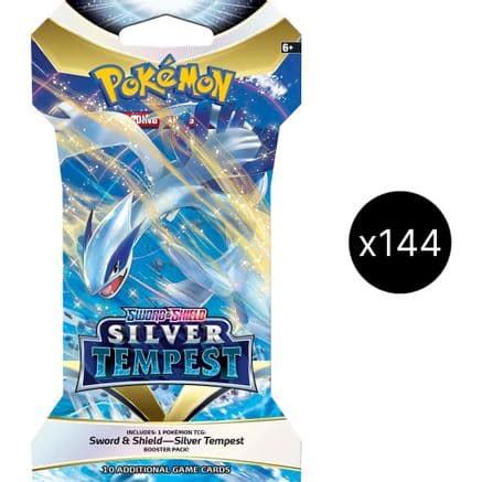 Silver Tempest Sleeved Booster Pack Case — SWSH12: Silver Tempest