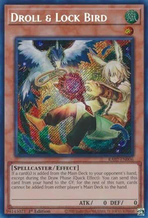 Droll & Lock Bird (Alternate Art) (Secret Rare) — 25th Anniversary Rarity Collection II
