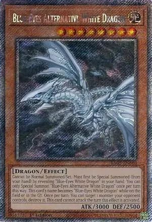 Blue-Eyes Alternative White Dragon (Platinum Secret Rare) — 25th Anniversary Rarity Collection II