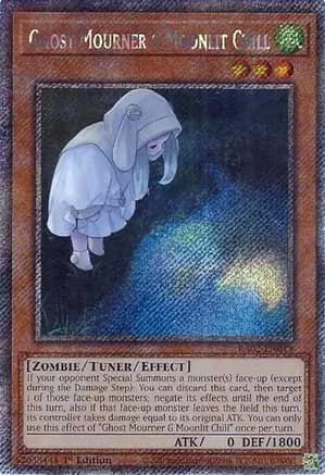 Ghost Mourner & Moonlit Chill (Alternate Art) (Platinum Secret Rare) — 25th Anniversary Rarity Collection II