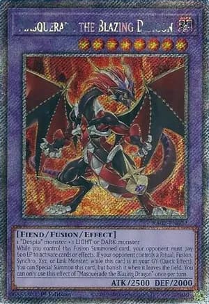 Masquerade the Blazing Dragon (Platinum Secret Rare) — 25th Anniversary Rarity Collection II