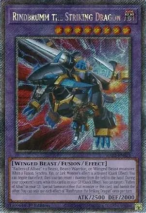Rindbrumm the Striking Dragon (Platinum Secret Rare) — 25th Anniversary Rarity Collection II
