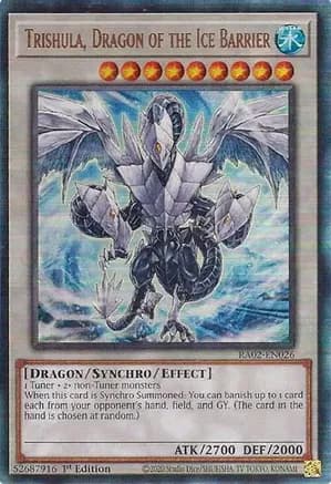 Trishula, Dragon of the Ice Barrier (PUR) — 25th Anniversary Rarity Collection II