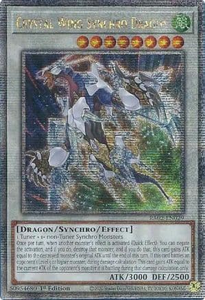 Crystal Wing Synchro Dragon (Quarter Century Secret Rare) — 25th Anniversary Rarity Collection II