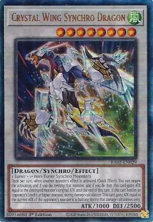 Crystal Wing Synchro Dragon (PUR) — 25th Anniversary Rarity Collection II