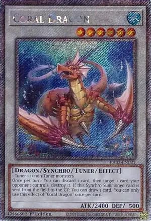 Coral Dragon (Platinum Secret Rare) — 25th Anniversary Rarity Collection II