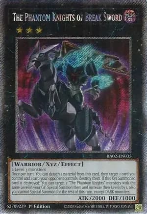 The Phantom Knights of Break Sword (Platinum Secret Rare) — 25th Anniversary Rarity Collection II