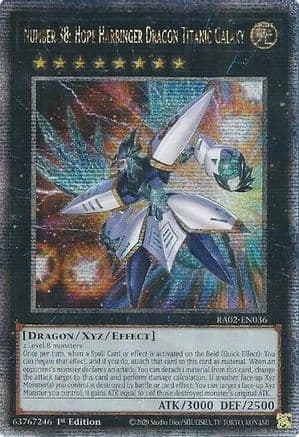 Number 38: Hope Harbinger Dragon Titanic Galaxy (Quarter Century Secret Rare) — 25th Anniversary Rarity Collection II