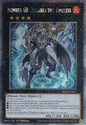 Number 60: Dugares the Timeless (Platinum Secret Rare) — 25th Anniversary Rarity Collection II