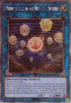 Hieratic Seal of the Heavenly Spheres (Platinum Secret Rare) — 25th Anniversary Rarity Collection II