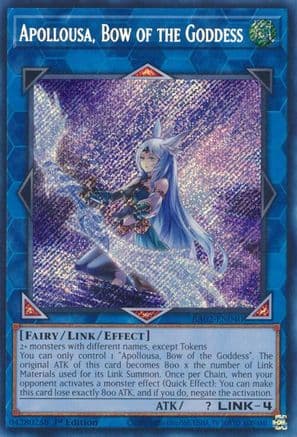 Apollousa, Bow of the Goddess (Alternate Art) (Secret Rare) — 25th Anniversary Rarity Collection II Yu-Gi-Oh! card by KOOKI
