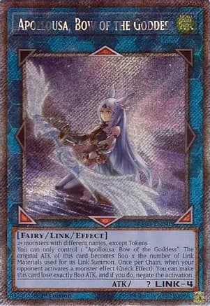 Apollousa, Bow of the Goddess (Alternate Art) (Platinum Secret Rare) — 25th Anniversary Rarity Collection II
