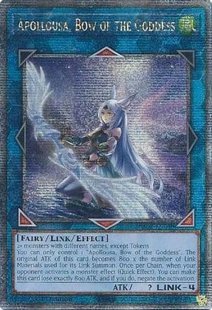 Apollousa, Bow of the Goddess (Alternate Art) (Quarter Century Secret Rare) — 25th Anniversary Rarity Collection II
