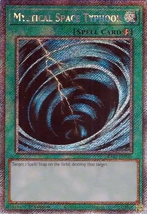 Mystical Space Typhoon (Platinum Secret Rare) — 25th Anniversary Rarity Collection II