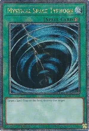Mystical Space Typhoon (Quarter Century Secret Rare) — Yu-Gi-Oh! card