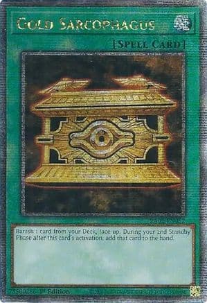 Gold Sarcophagus (Quarter Century Secret Rare) — 25th Anniversary Rarity Collection II