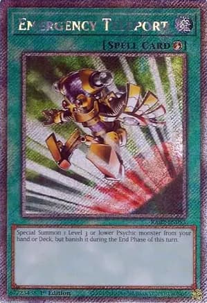Emergency Teleport (Platinum Secret Rare) — 25th Anniversary Rarity Collection II