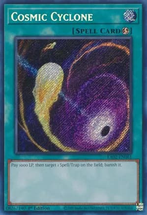 Cosmic Cyclone (Secret Rare) — 25th Anniversary Rarity Collection II
