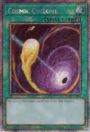 Cosmic Cyclone (Platinum Secret Rare) — 25th Anniversary Rarity Collection II