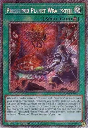 Pressured Planet Wraitsoth (Platinum Secret Rare) — 25th Anniversary Rarity Collection II