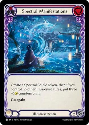 Spectral Manifestations (Red) — Part the Mistveil Flesh and Blood card by Collin Coakes