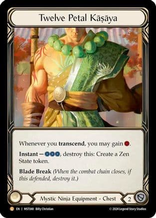 Twelve Petal Kasaya — Part the Mistveil Flesh and Blood card by Billy Christian