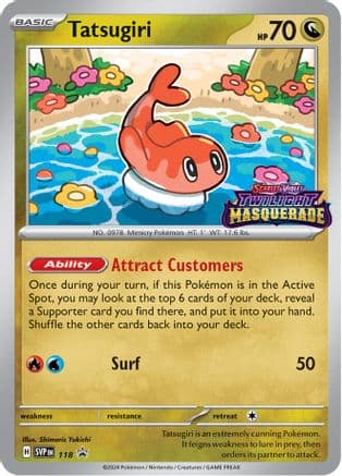 Tatsugiri - 118 — SV: Scarlet & Violet Promo Cards Pokémon TCG card by Shimaris Yukichi
