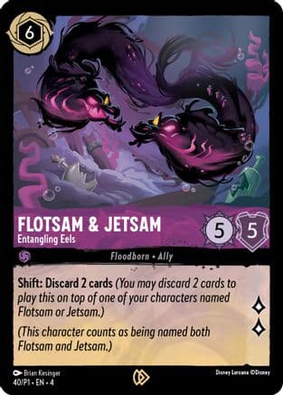 Flotsam & Jetsam - Entangling Eels — Disney Lorcana Promo Cards