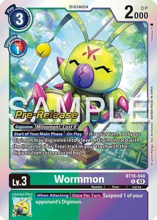Wormmon — Digimon Card Game card