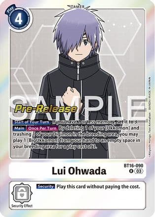 Lui Ohwada — Beginning Observer Pre-Release Cards