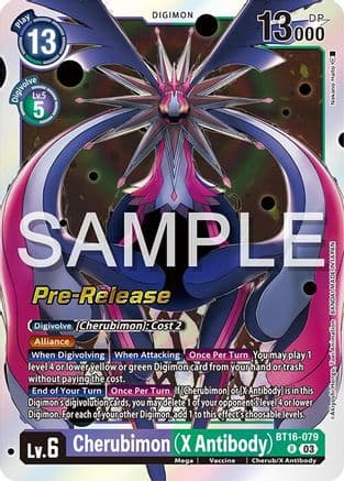 Cherubimon (X Antibody) — Beginning Observer Pre-Release Cards Digimon Card Game card by Nakano Hajime