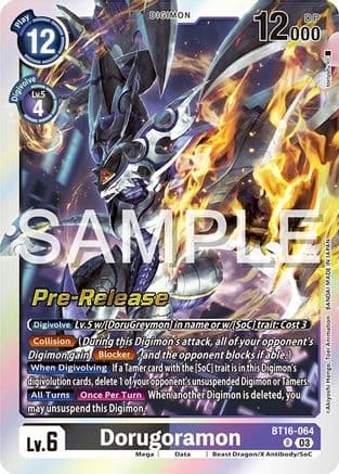Dorugoramon — Beginning Observer Pre-Release Cards
