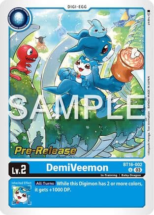DemiVeemon — Beginning Observer Pre-Release Cards