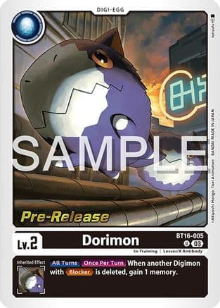 Dorimon — Beginning Observer Pre-Release Cards
