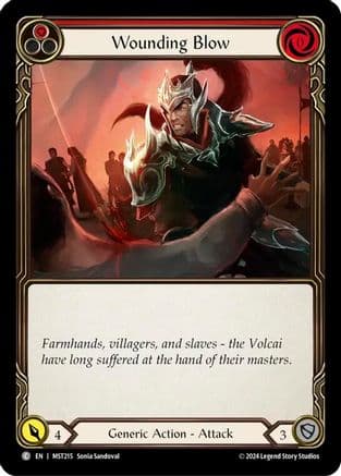 Wounding Blow (Red) — Part the Mistveil Flesh and Blood card by Smila Lindvall