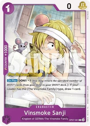 Vinsmoke Sanji — 500 Years in the Future Pre-Release Cards