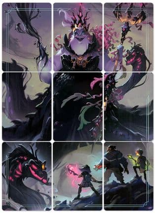 Ursula - Sea Witch Queen Puzzle Insert (Set of 9) — Ursula's Return