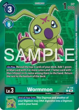 Wormmon - P-118 (Digimon Adventure Box 2024) — Digimon Promotion Cards