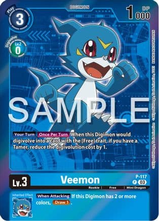 Veemon - P-117 (Digimon Adventure Box 2024) — Digimon Promotion Cards