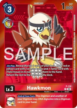 Hawkmon - P-119 (Digimon Adventure Box 2024) — Digimon Promotion Cards