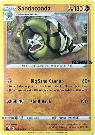 Sandaconda - 082/163 (EB Games Exclusive) — Miscellaneous Cards & Products