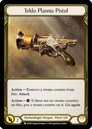 Teklo Plasma Pistol (Golden) - FAB144 — Flesh and Blood: Promo Cards