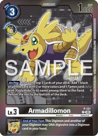 Armadillomon - P-121 (Digimon Adventure Box 2024) — Digimon Promotion Cards